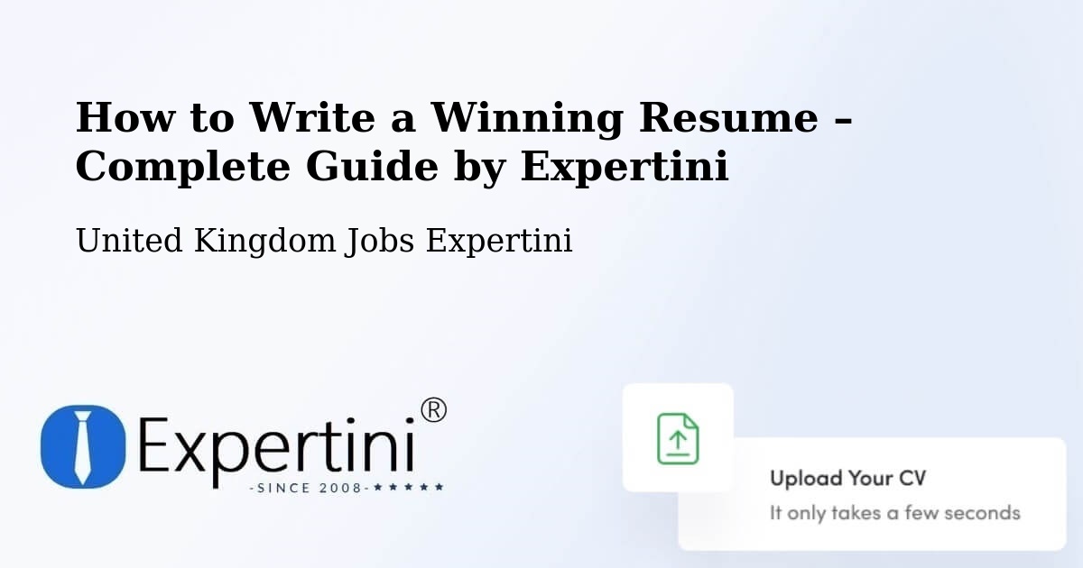 Resume Writing Guide for Job Seekers – Driffield - Driffield, United Kingdom Jobs Expertini
